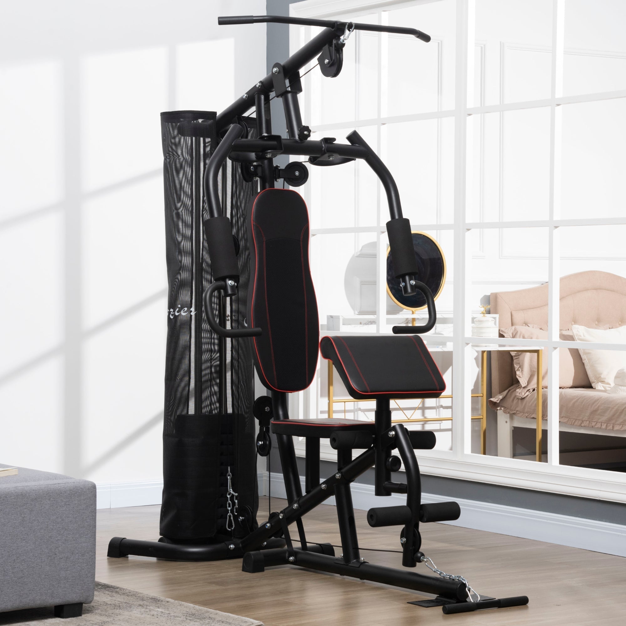 Home Gym, Multifunction Gym Equipment with 100Lbs Weight Stack for Back, Chest, Arm, Leg and Full Body Workout Power Towers   at Gallery Canada