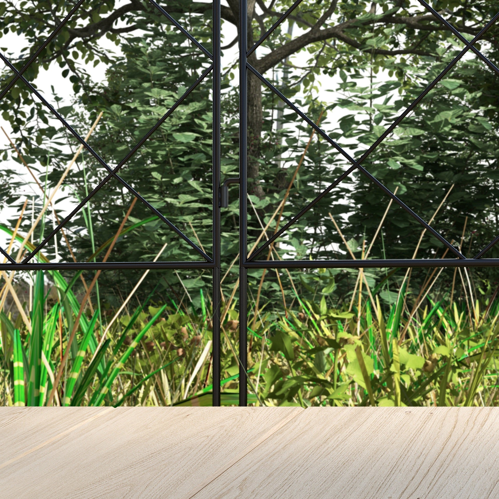 4 Pack Garden Fencing for Yard, Decorative Fence Panels as Animal Barrier and Flower Edging, Circle, Black Garden Fences at Gallery Canada