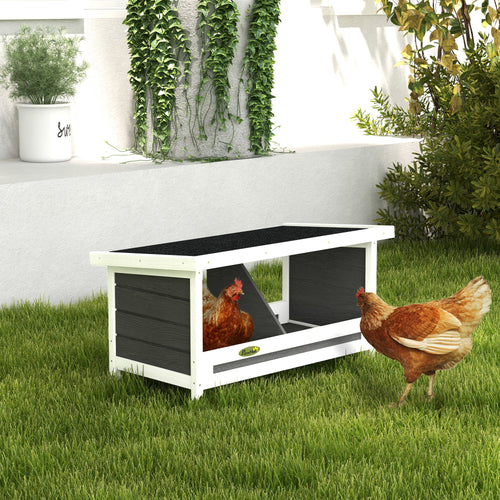 Nesting Boxes for Chickens, Chicken Coop Accessories with Asphalt Roof for Indoor Outdoor Use, Up to 2 Hens
