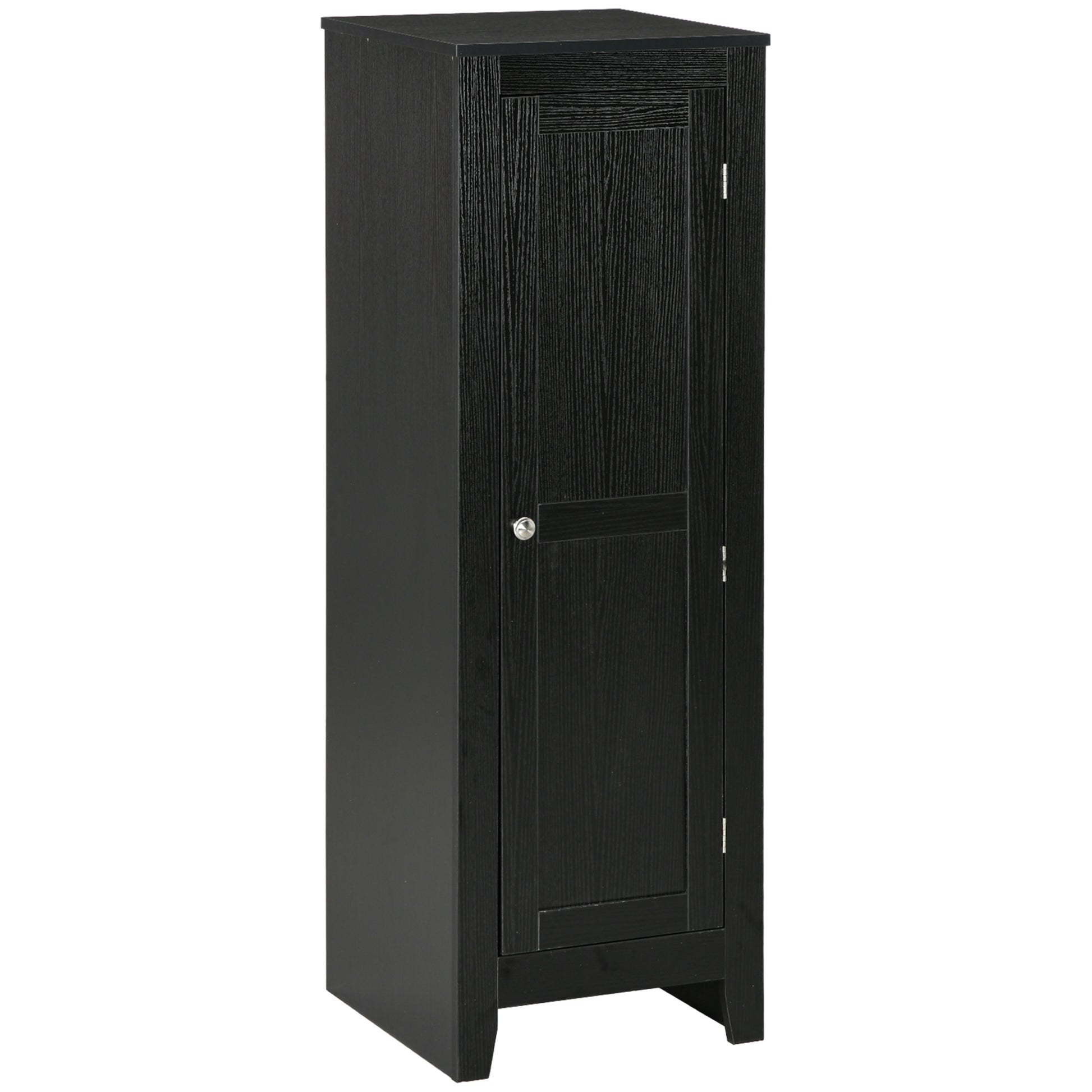 Modern Kitchen Pantry Storage Cabinet with Adjustable Shelf Small Storage Cabinet with Door and Shelves Black Kitchen Pantry Cabinets   at Gallery Canada