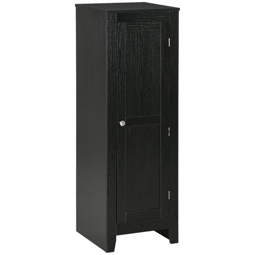 Modern Kitchen Pantry Storage Cabinet with Adjustable Shelf Small Storage Cabinet with Door and Shelves Black