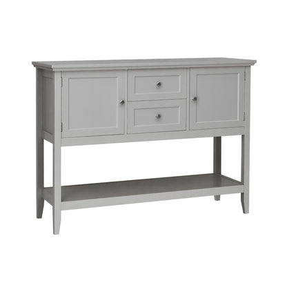 Wooden Sideboard Buffet Console Table  with Drawers and Storage, Gray Console Tables Gray  at Gallery Canada