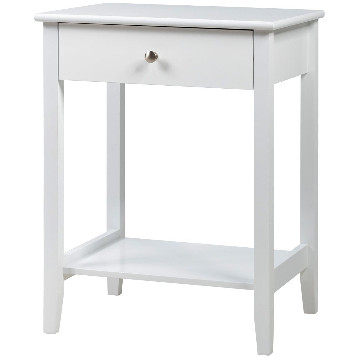 Set of 2 Wooden Bedside Sofa Table, White - Gallery Canada