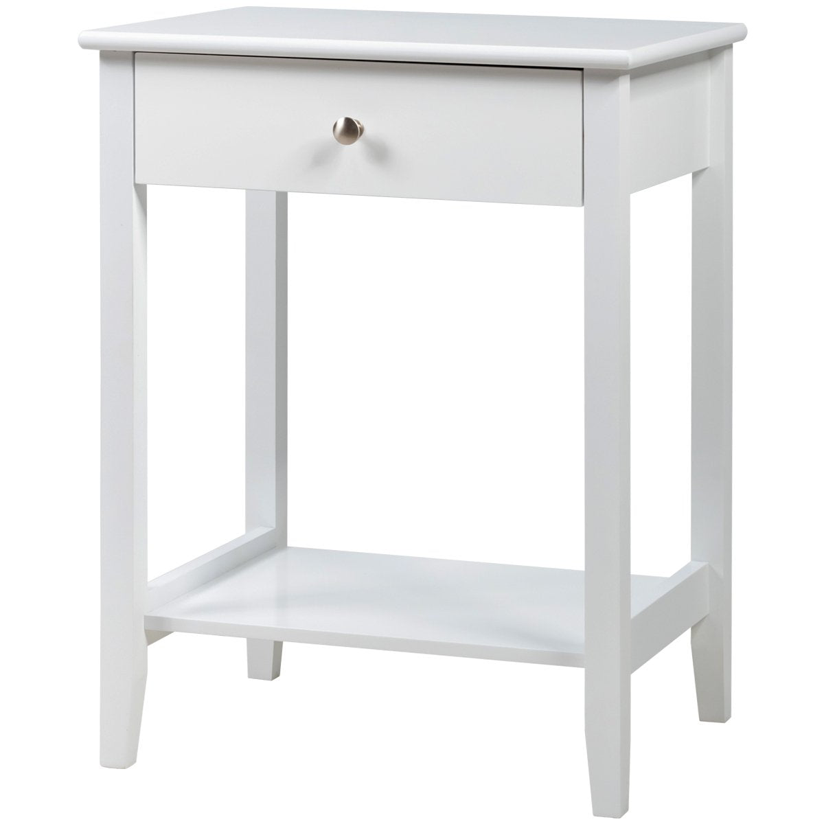 Set of 2 Wooden Bedside Sofa Table, White End & Side Tables   at Gallery Canada