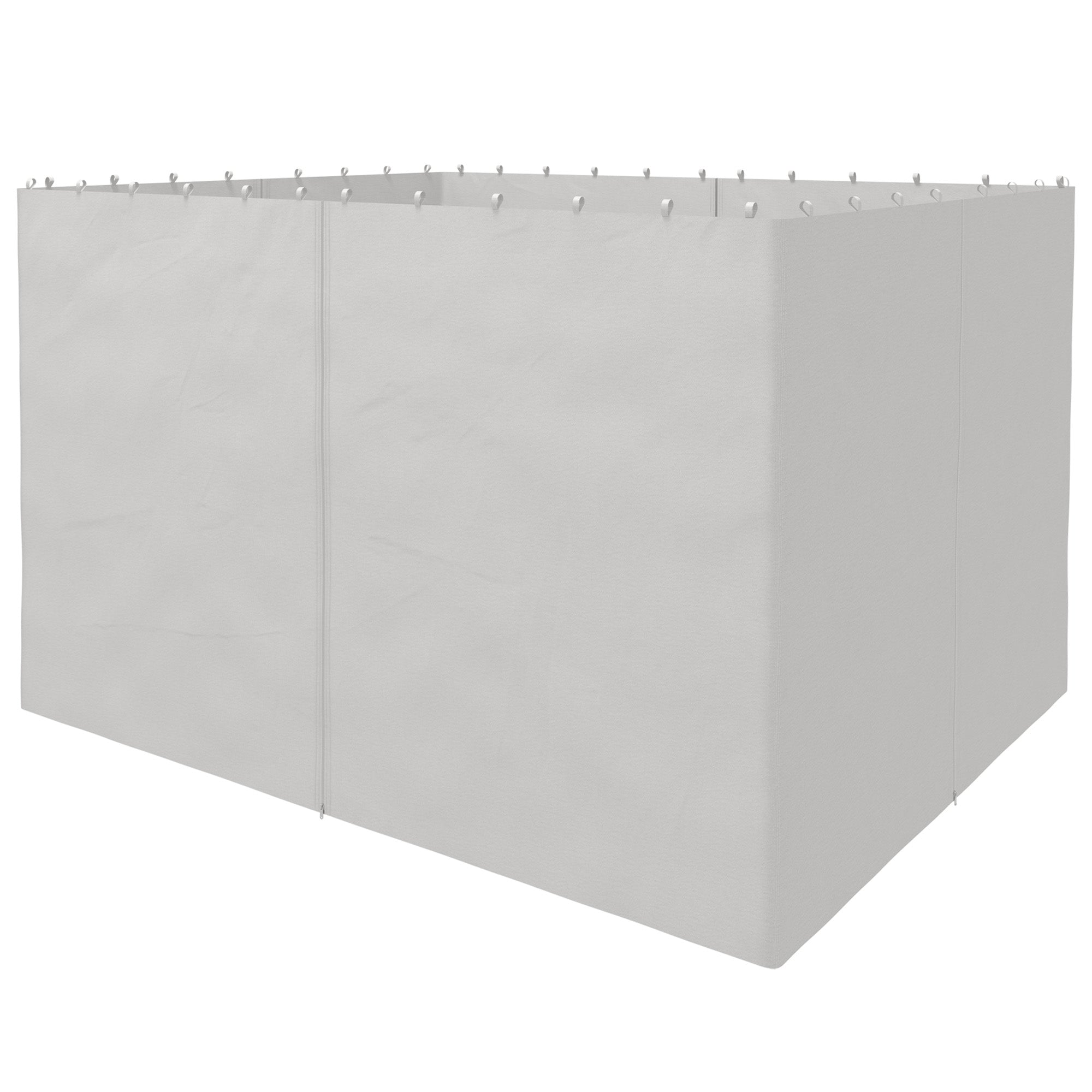 Gazebo Replacement Sidewalls 4-Panel Privacy Wall for 10' x 12' Canopy, Outdoor Shelter Curtains Accessories Light Grey Gazebo Sidewalls Light Grey at Gallery Canada