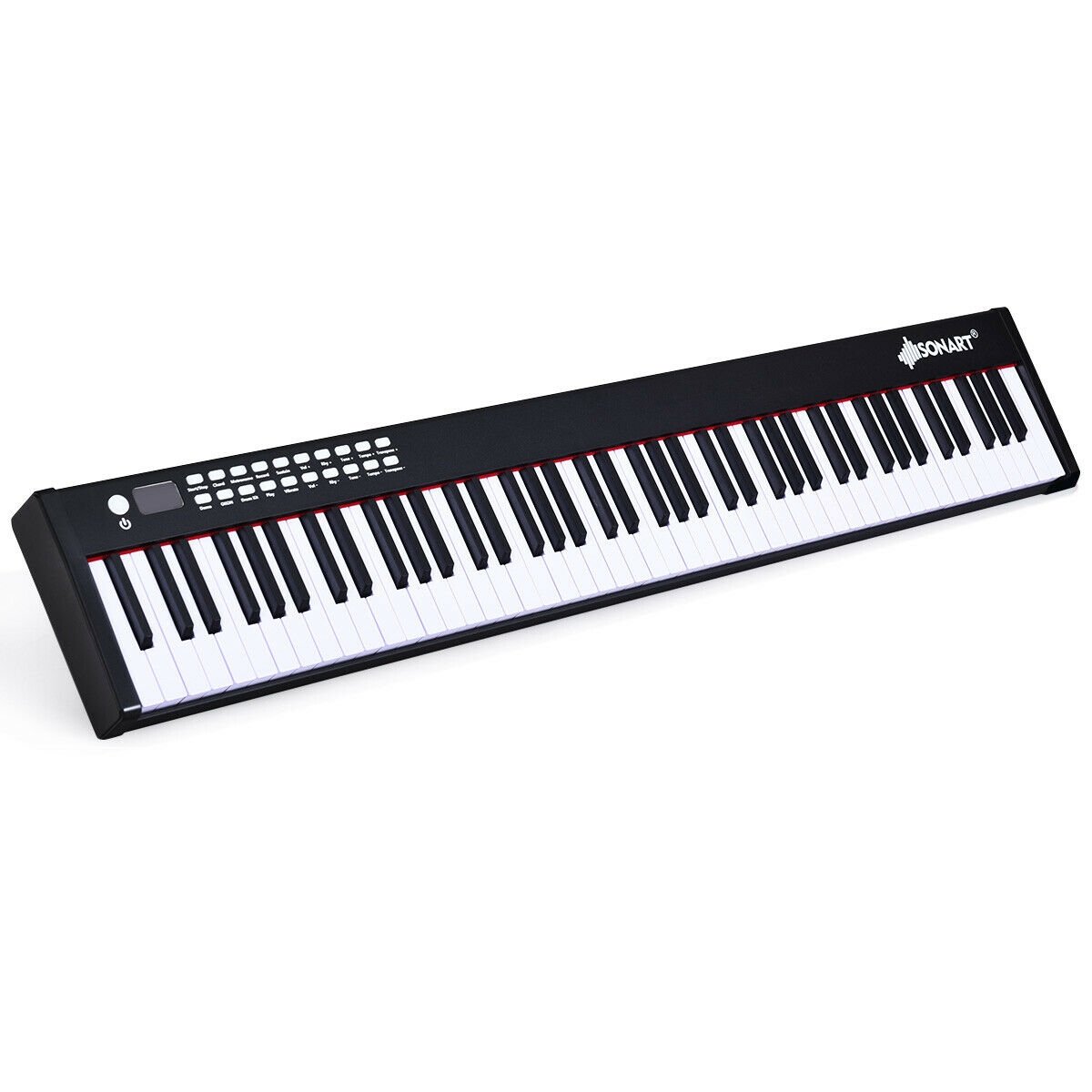 88-Key Portable Full-Size Semi-weighted Digital Piano Keyboard, Black Pianos & Keyboards   at Gallery Canada