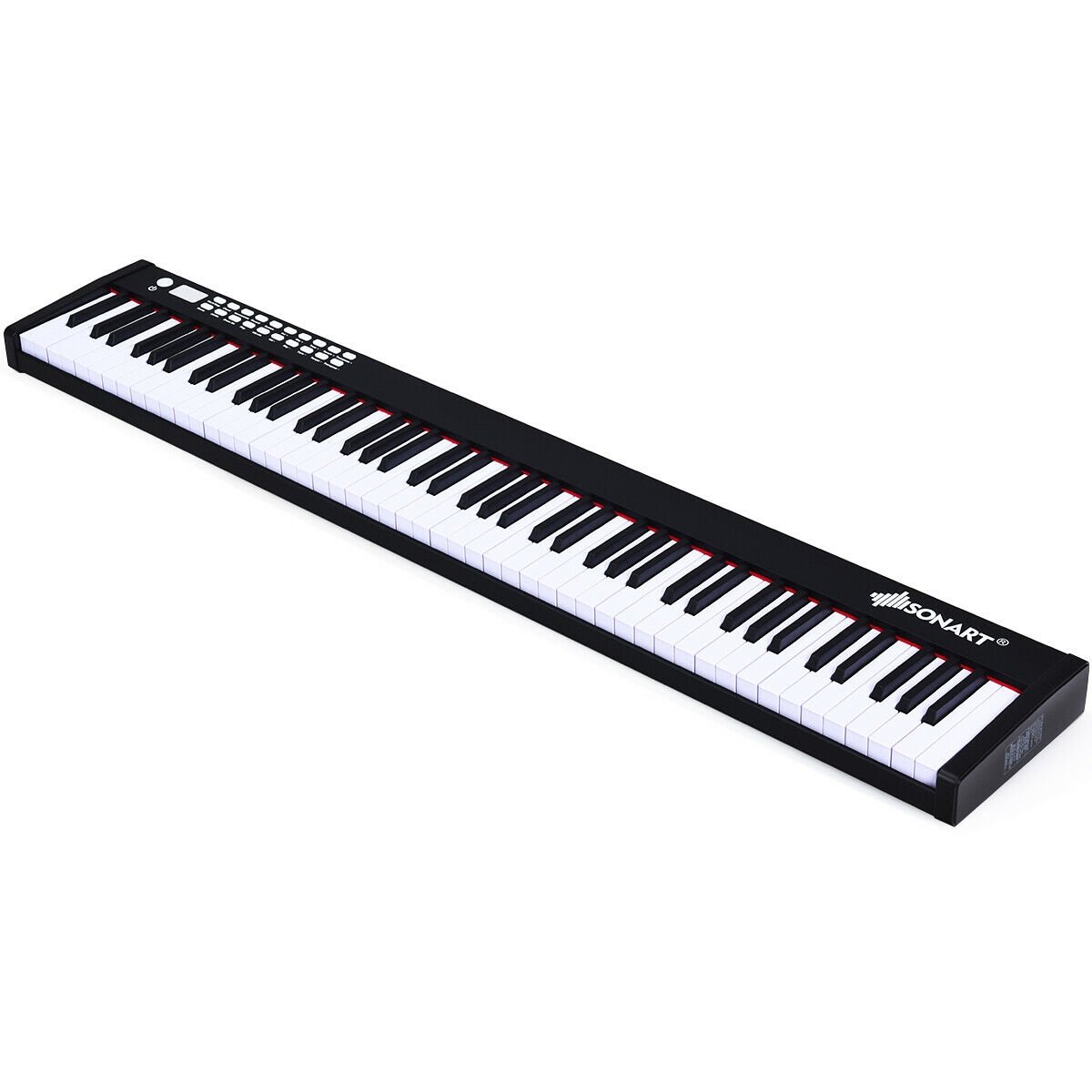 88-Key Portable Full-Size Semi-weighted Digital Piano Keyboard, Black Pianos & Keyboards   at Gallery Canada