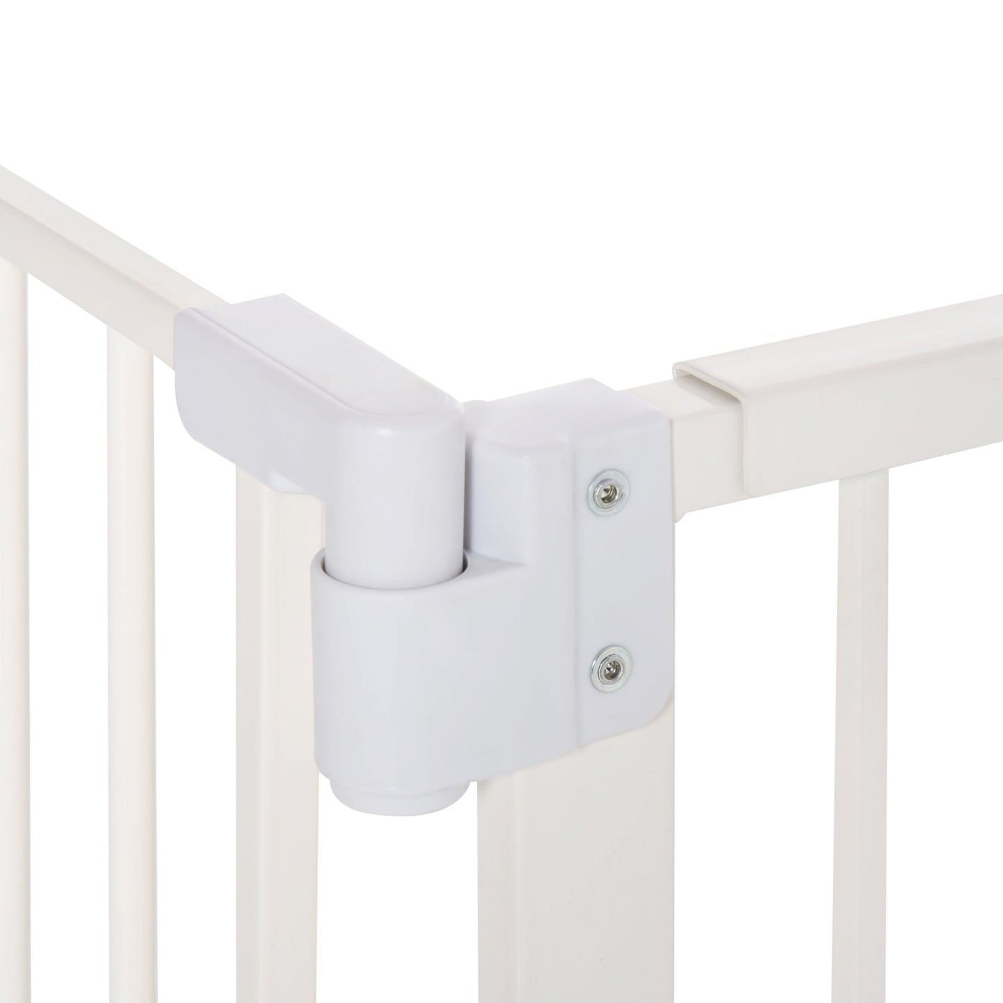 Pet Gate for Dogs, Portable Dog Gate, Walk Through Pressure Fit, Auto Close and Double Locking for Doorways, Hallways, Stairs, White Houses, Kennels & Pens   at Gallery Canada