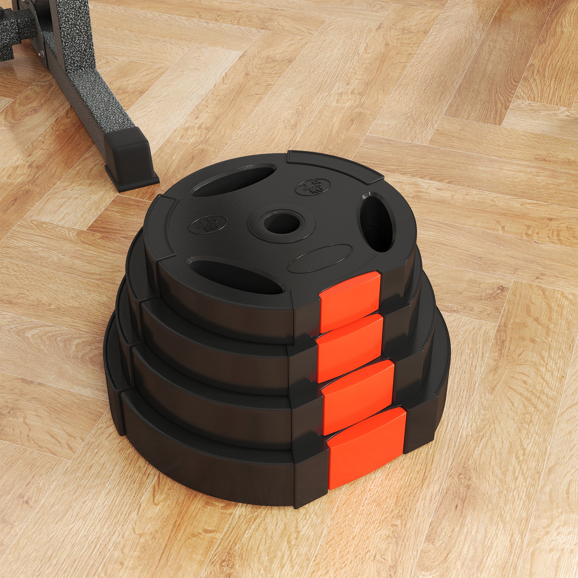 1-Inch Weight Plates, Barbell Weights Set for Weightlifting and Strength Training, 2 x 11lbs + 2 x 5.5lbs Dumbbells & Barbells at Gallery Canada