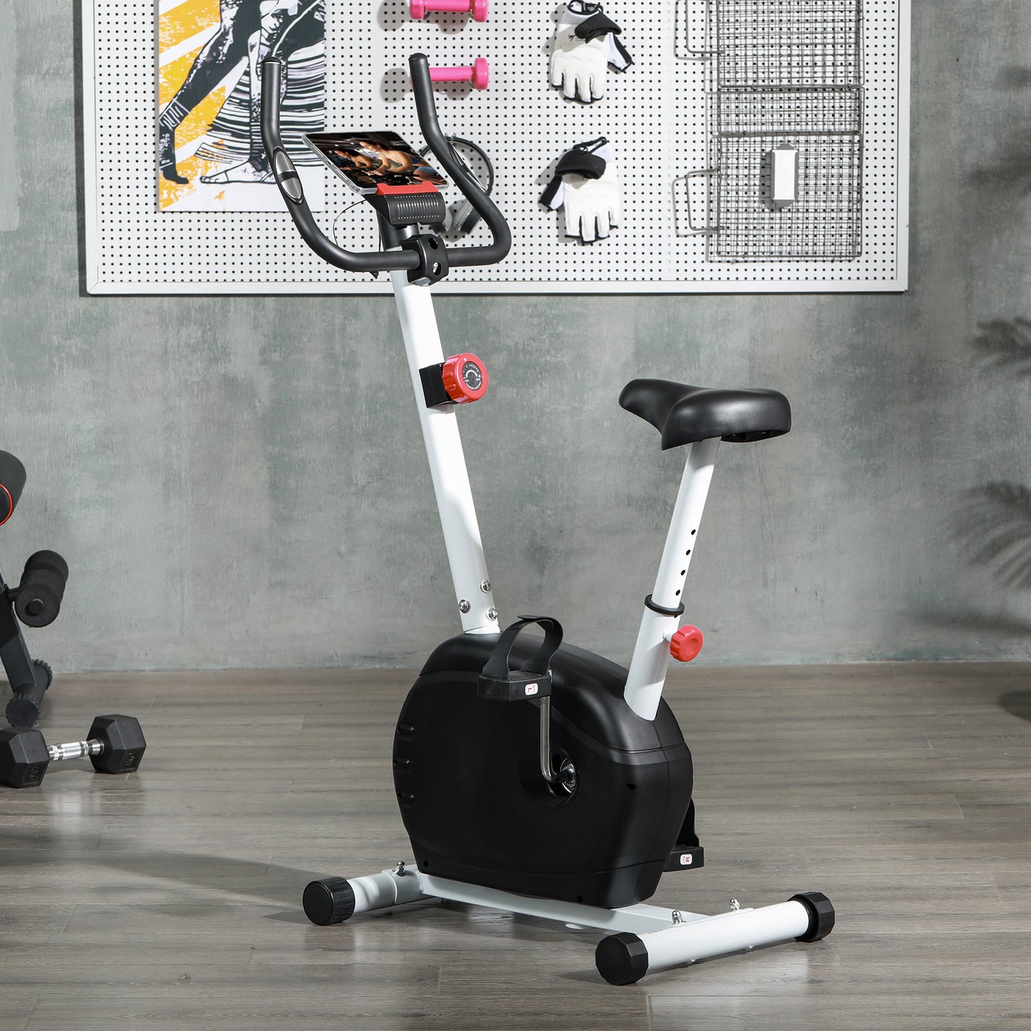 Quiet Exercise Bike Stationary Bike with 8-Level Magnetic Resistance, Heart-Rate Sensor Exercise & Stationary Bikes   at Gallery Canada