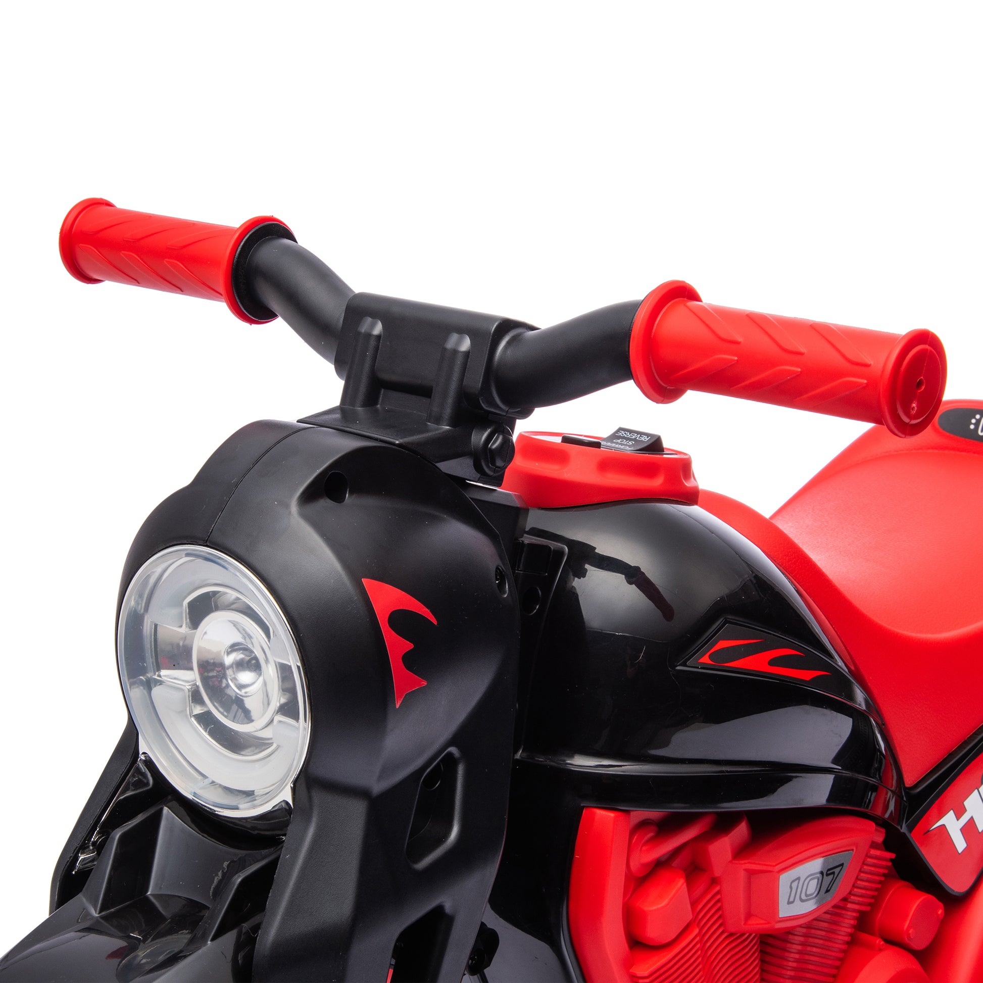 Electric Motorcycle for Kids, 6V Ride on Bubble Car with LED Headlight, Music, Pedal, for 2-5 Years Black Electric Motorcycles   at Gallery Canada