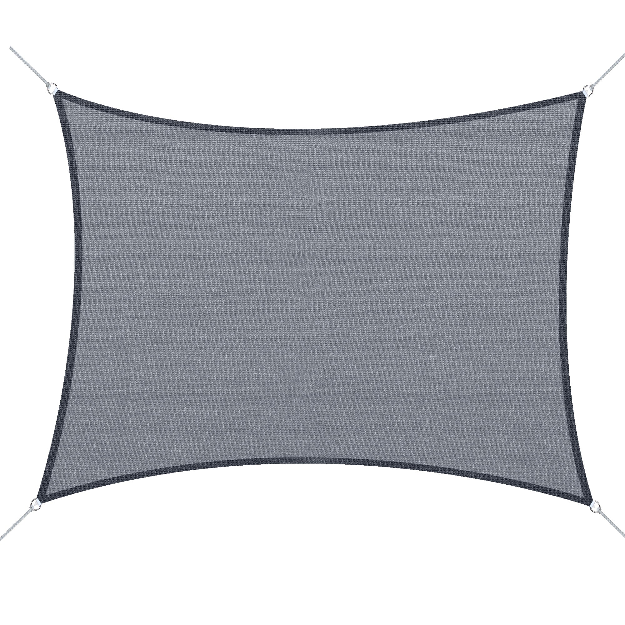 Square 12’ Canopy Sun Sail Shade Garden Cover UV Protector Outdoor Patio Lawn Shelter with Carrying Bag Grey Shade Sails Grey at Gallery Canada
