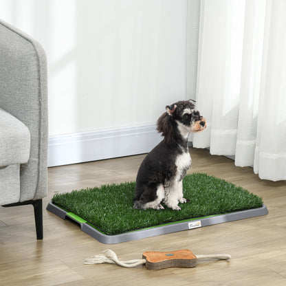 Artificial Grass Pee Pad for Dogs Potty Training, 26" x 16", 2 Packs, Green Elevated Dog Beds   at Gallery Canada