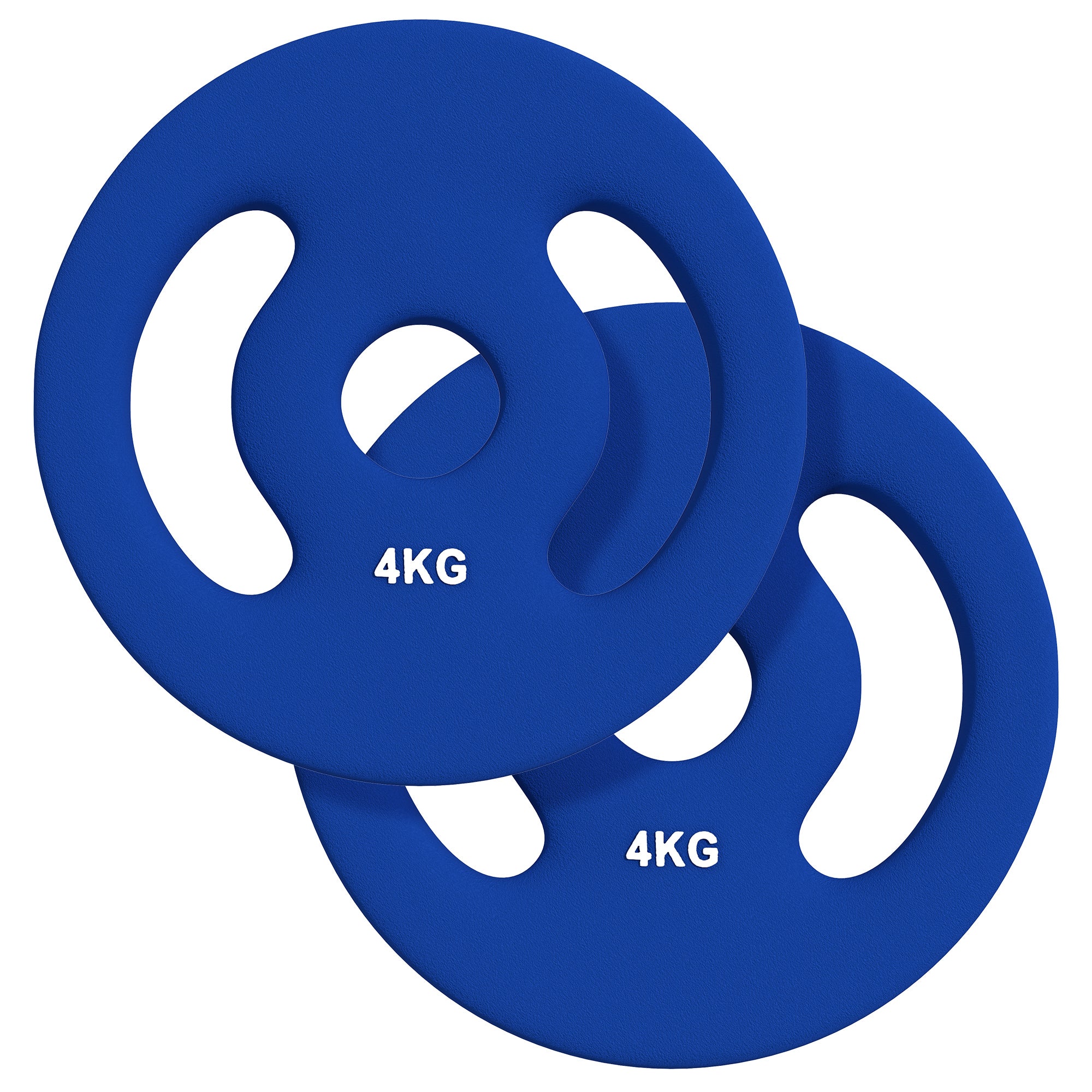 2 x 8.8lbs Standard Weight Plates with Easy-Grip Handles, 1