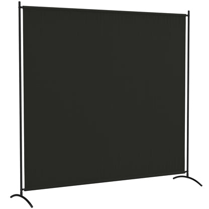 Single Panel Room Divider, UV30+ Privacy Screen, Indoor Outdoor Privacy Panel with Stable Base, Black Side Awnings at Gallery Canada