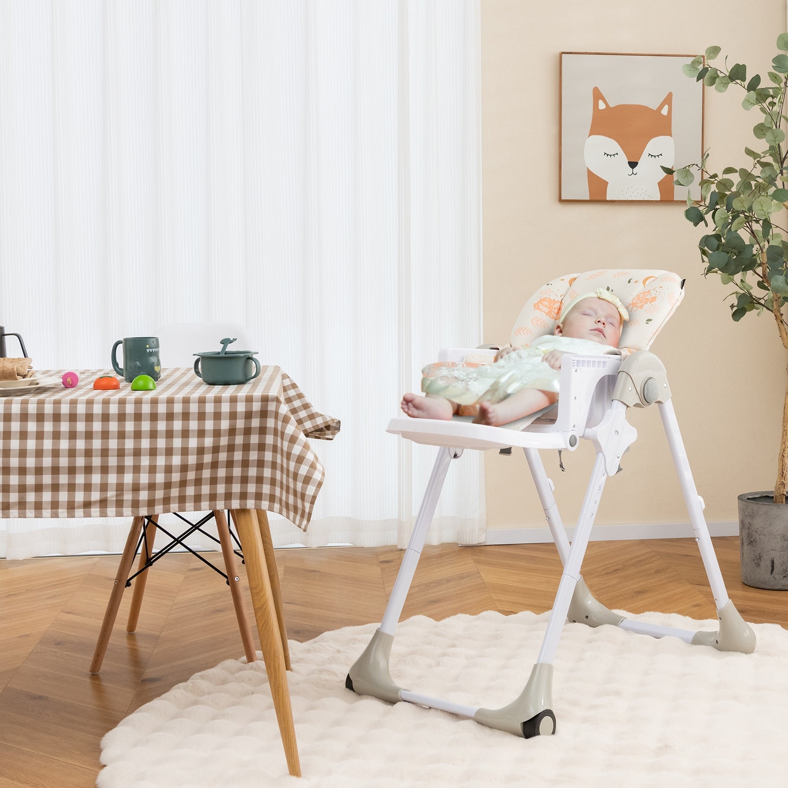 3-In-1 Convertible Baby High Chair for Toddlers, White High Chairs   at Gallery Canada