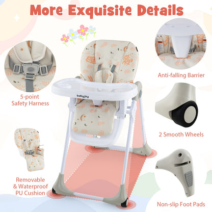 3-In-1 Convertible Baby High Chair for Toddlers, White High Chairs   at Gallery Canada