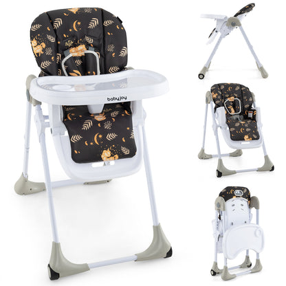 3-In-1 Convertible Baby High Chair for Toddlers, Deep Brown High Chairs Deep Brown  at Gallery Canada