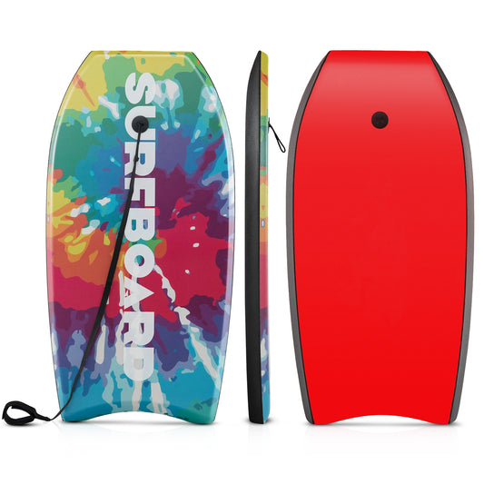 33/37/41 Inches Lightweight Body Board Boogie Board with EPS Core XPE Deck HDPE Bottom Multicolor1-L, Multicolor Surfing Multicolor  at Gallery Canada