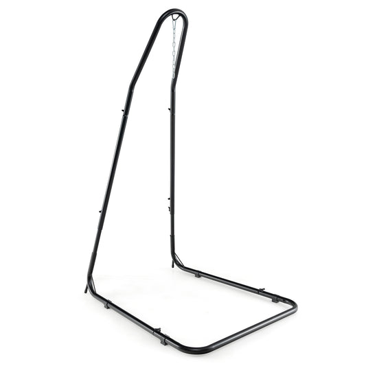 Hammock Chair Stand Adjustable Swing Chair Stand with Safety Hook and Sturdy Chain, Black - Gallery Canada