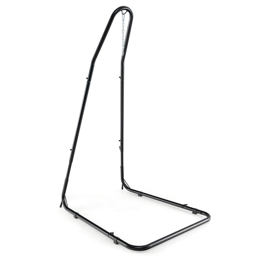 Hammock Chair Stand Adjustable Swing Chair Stand with Safety Hook and Sturdy Chain, Black Hammocks Black  at Gallery Canada