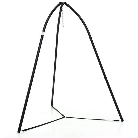 Heavy Duty Metal Hanging Chair Stand with Hanging Chain, Black Hammocks Black  at Gallery Canada