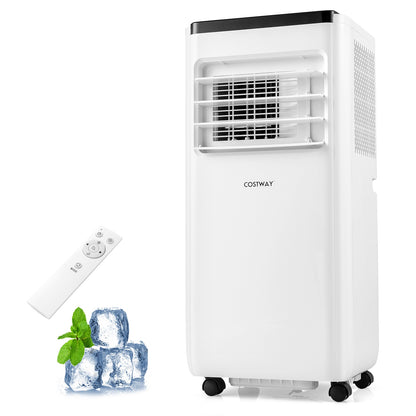 8000/10000 BTU Portable Air Conditioner with Remote Control Cools up to 250/350 Sq.Ft-10000 BTU, White Portable Air Conditioners   at Gallery Canada