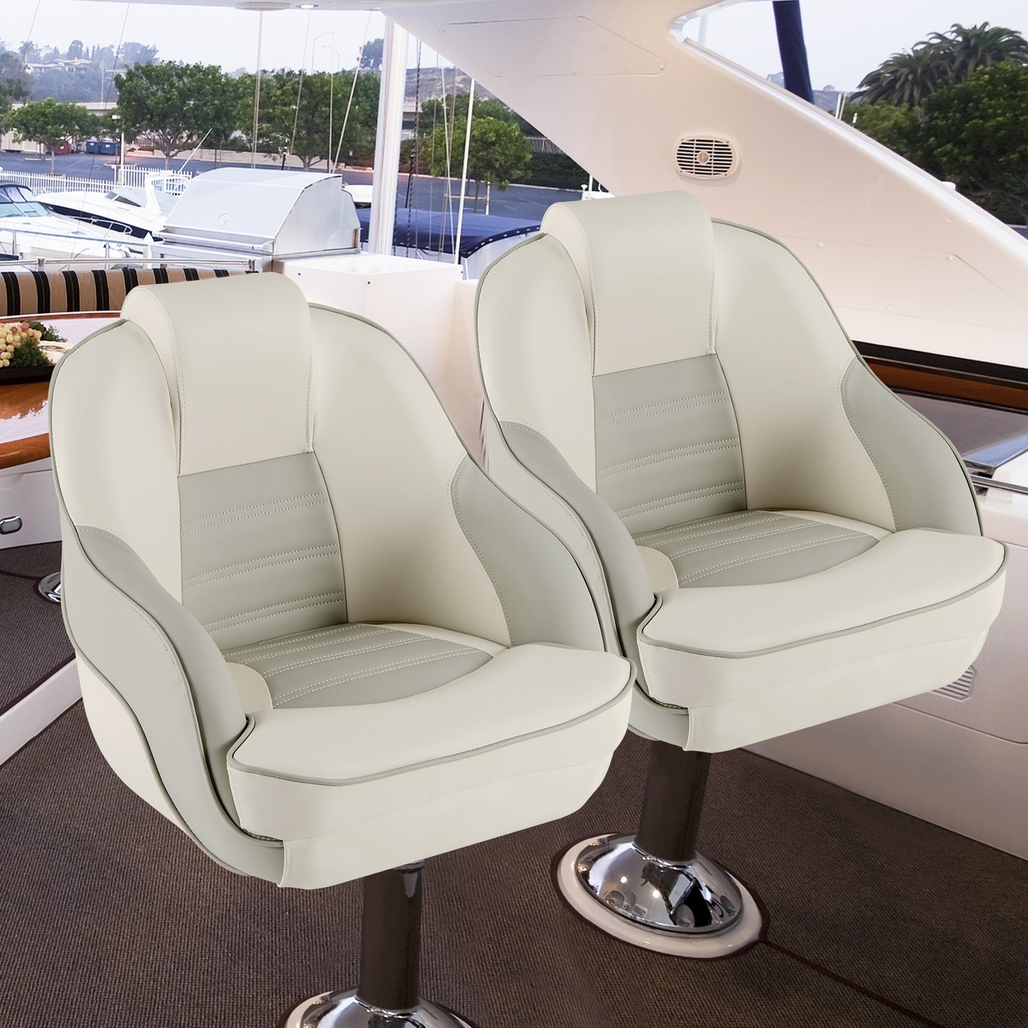 Captain Bucket Seat with Waterproof PVC Leather for Boat Sightseeing, White Water Sports   at Gallery Canada