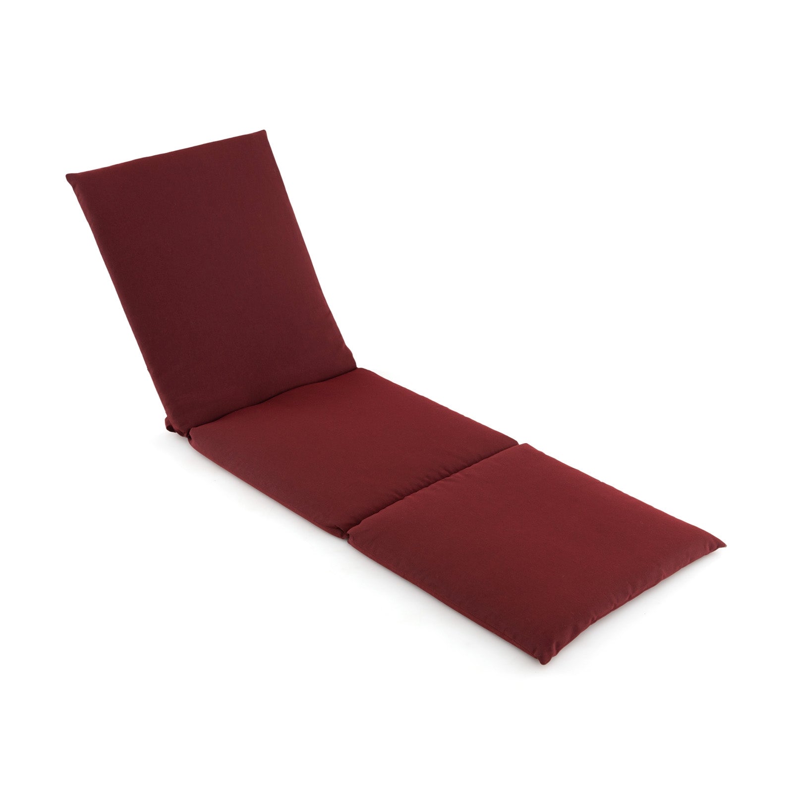 Outdoor Chaise Lounge Cushion Patio Furniture Folding Pad with Fixing Straps, Red Outdoor Furniture Accessories Red  at Gallery Canada