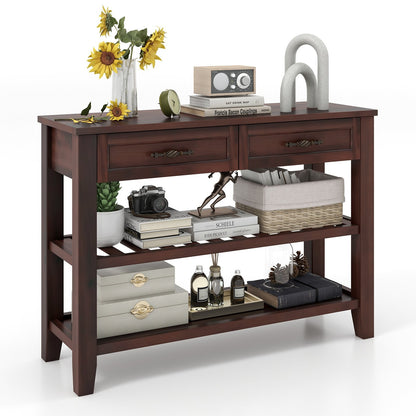 3-tier Console Table with 2 Drawers for Living Room Entryway Console Tables   at Gallery Canada