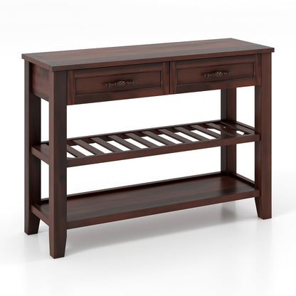 3-tier Console Table with 2 Drawers for Living Room Entryway Console Tables   at Gallery Canada