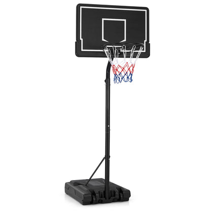 Basketball Hoop 5.6-6.5 FT Height Adjustable for Kids with Shatterproof Backboard, Black Sport Equipments Black  at Gallery Canada