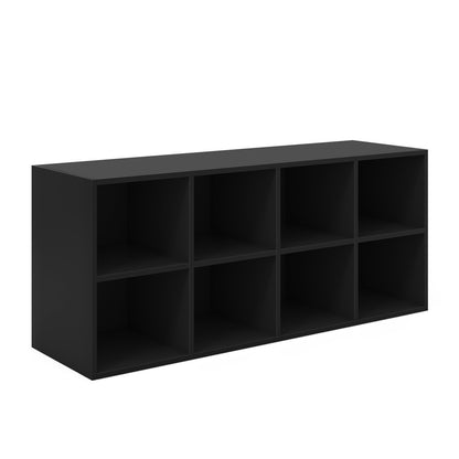 8 Cubbies Shoe Organizer with 500 LBS Weight Capacity, Black Shoe Racks & Storage Benches   at Gallery Canada