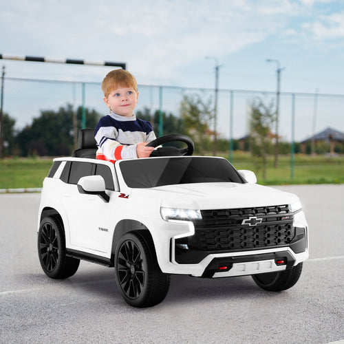 12V Kids Ride on Car with 2.4G Remote Control, White