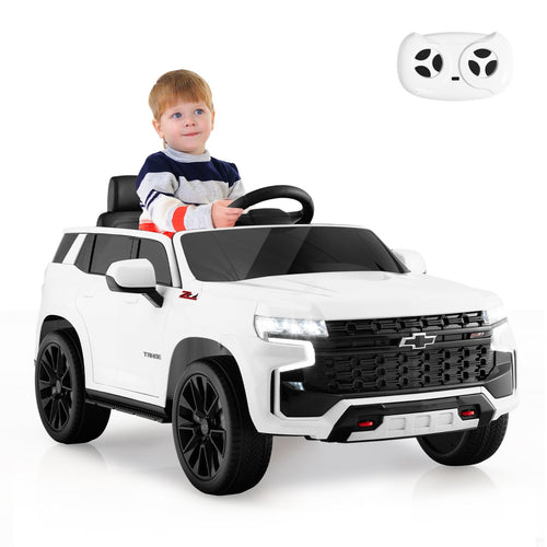 12V Kids Ride on Car with 2.4G Remote Control, White