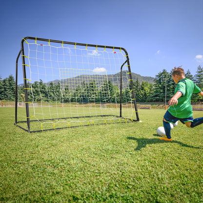 2-in-1 Kids Soccer Rebounder and Soccer Goal with Adjustable Height, Black Sport Equipments   at Gallery Canada