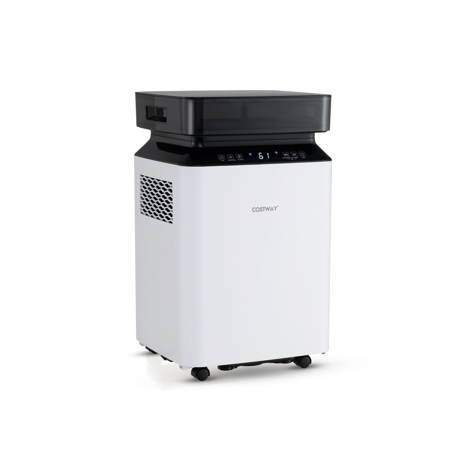 70/90 Pint 4500/6000 Sq. Ft Dehumidifier with Continuous and Auto Mode-70 Pints, White Dehumidifiers White  at Gallery Canada