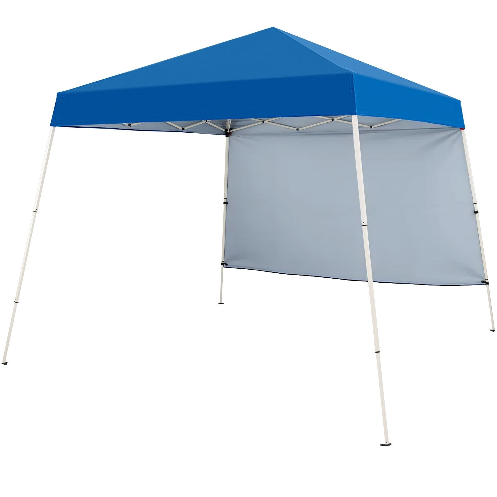8 X 8 Feet Pop up Canopy Tent with 1 Sidewall and Portable Backpack, Blue
