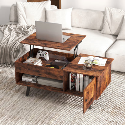 Lift Top Coffee Table with Storage and Hidden Compartment Coffee Tables   at Gallery Canada