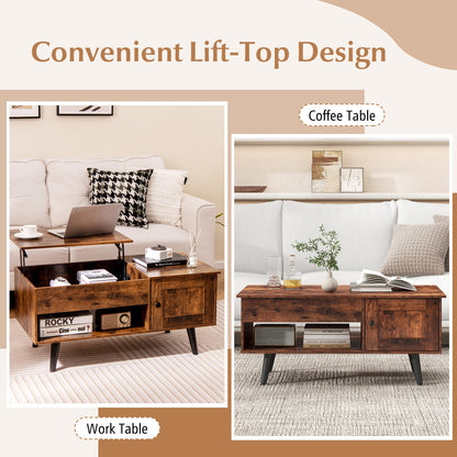 Lift Top Coffee Table with Storage and Hidden Compartment Coffee Tables   at Gallery Canada