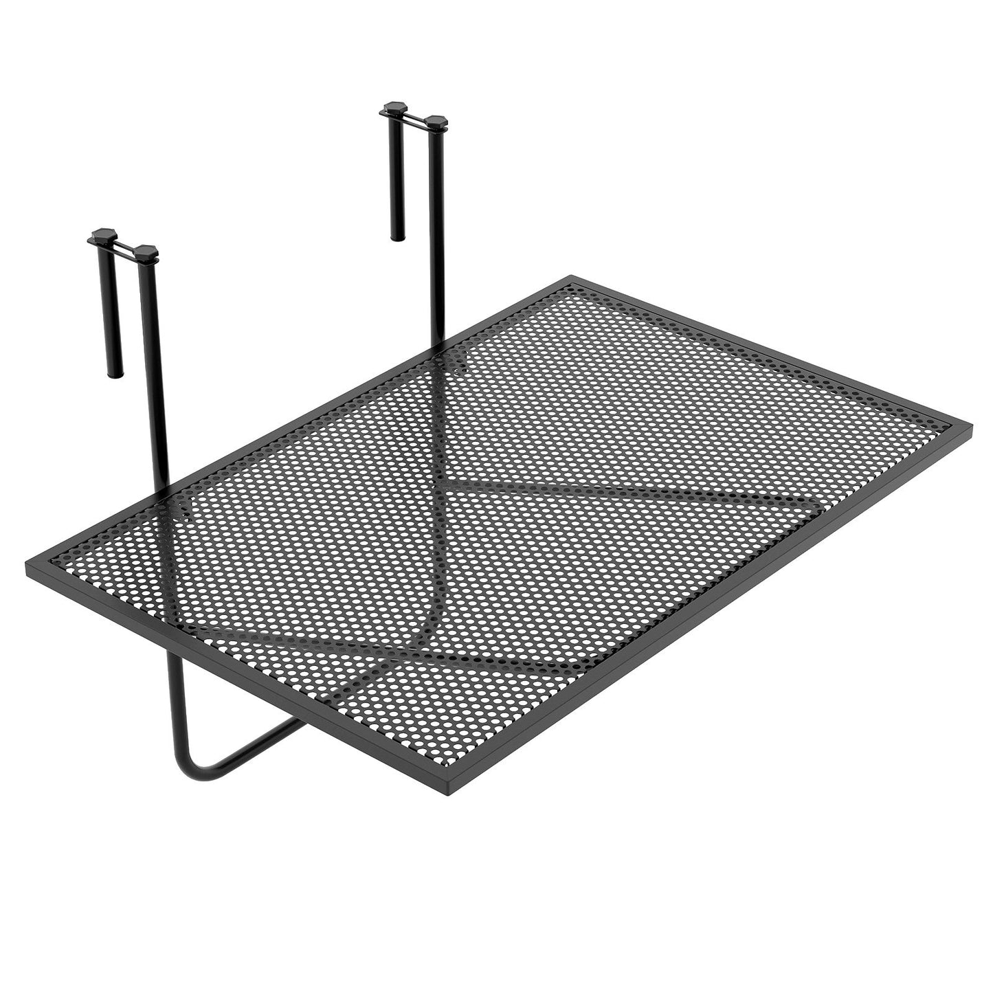 Outdoor Folding Hanging Table with Metal Frame, Black Patio Tables   at Gallery Canada