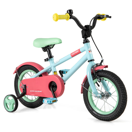 Kid's Bike with Adjustable Handlebar and Saddle Pink-12 Inches, Pink Kids Bike 12 Inch - Pink  at Gallery Canada