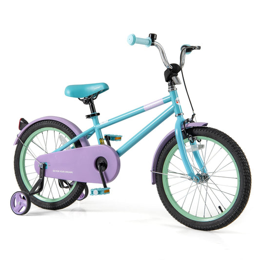 Kid's Bike with Adjustable Handlebar and Saddle Purple-18 Inches, Purple Kids Bike 18 Inch - Purple  at Gallery Canada