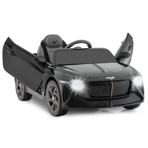 12V Powered Car Kids Ride-on Racer Car Licensed Bentley Bacalar, Black