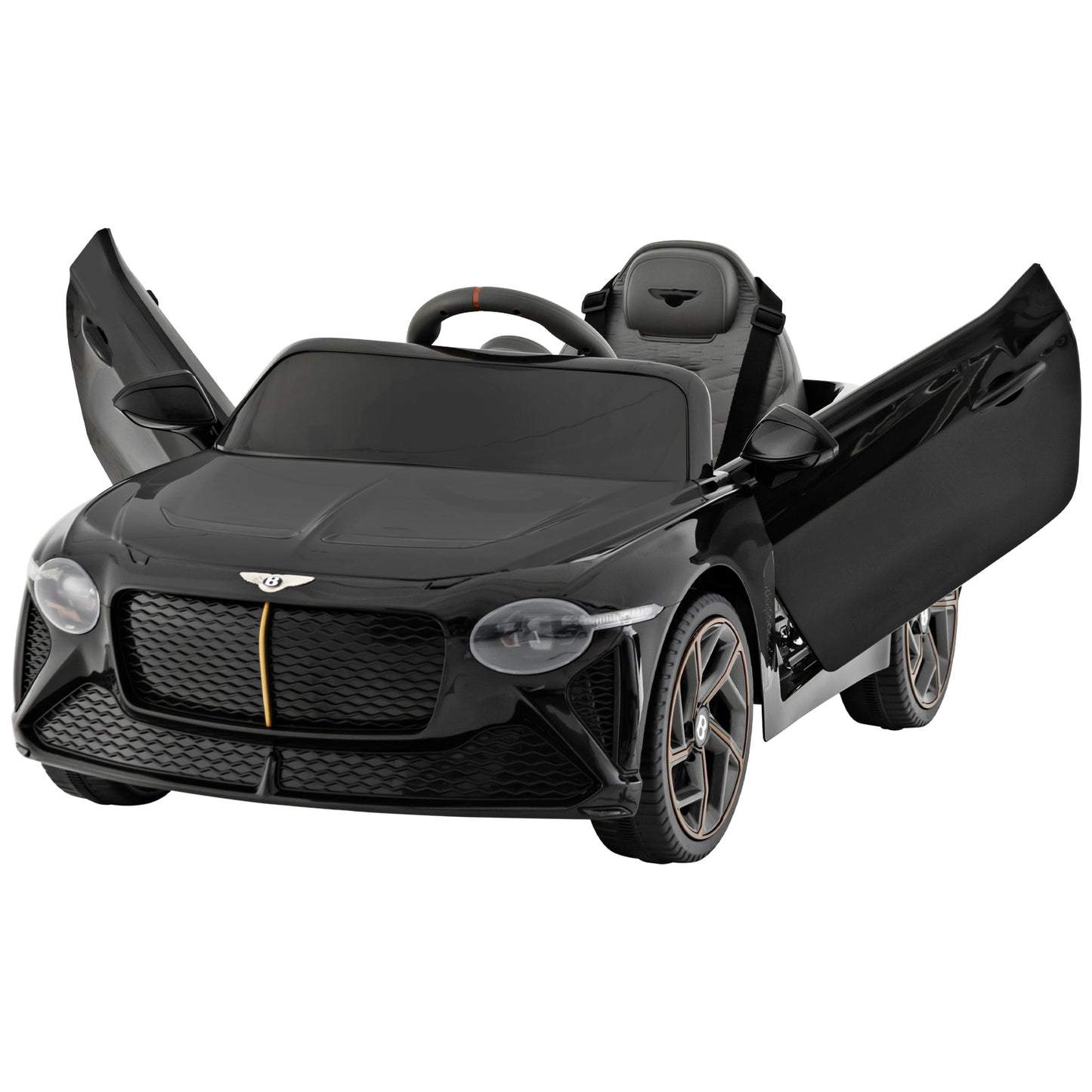 12V Powered Car Kids Ride-on Racer Car Licensed Bentley Bacalar, Black Powered Ride On Toys   at Gallery Canada