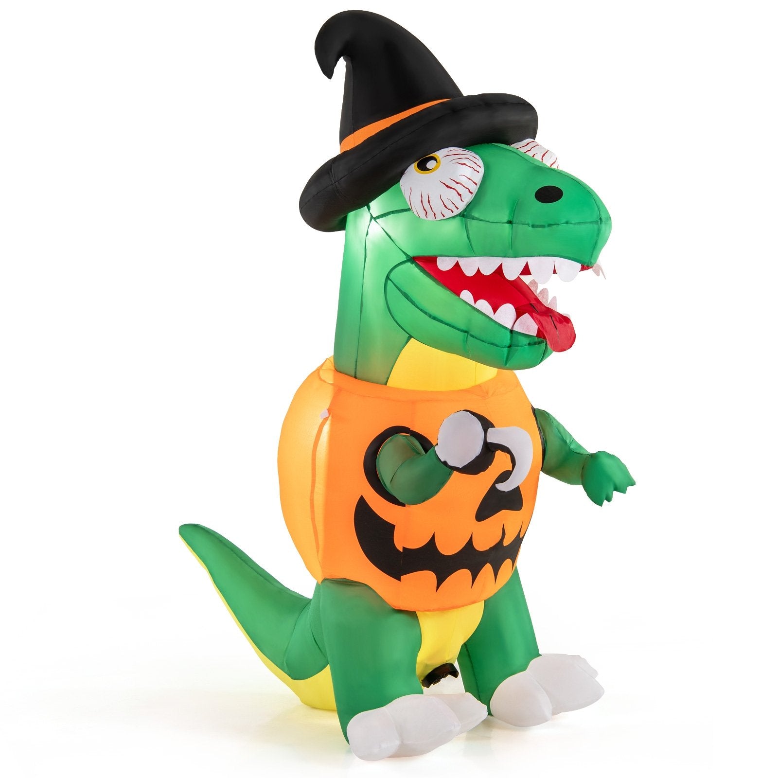 Blow up Inflatable Pumpkin Dinosaur Yard Decoration with Built-in LED Lights Halloween Options  at Gallery Canada