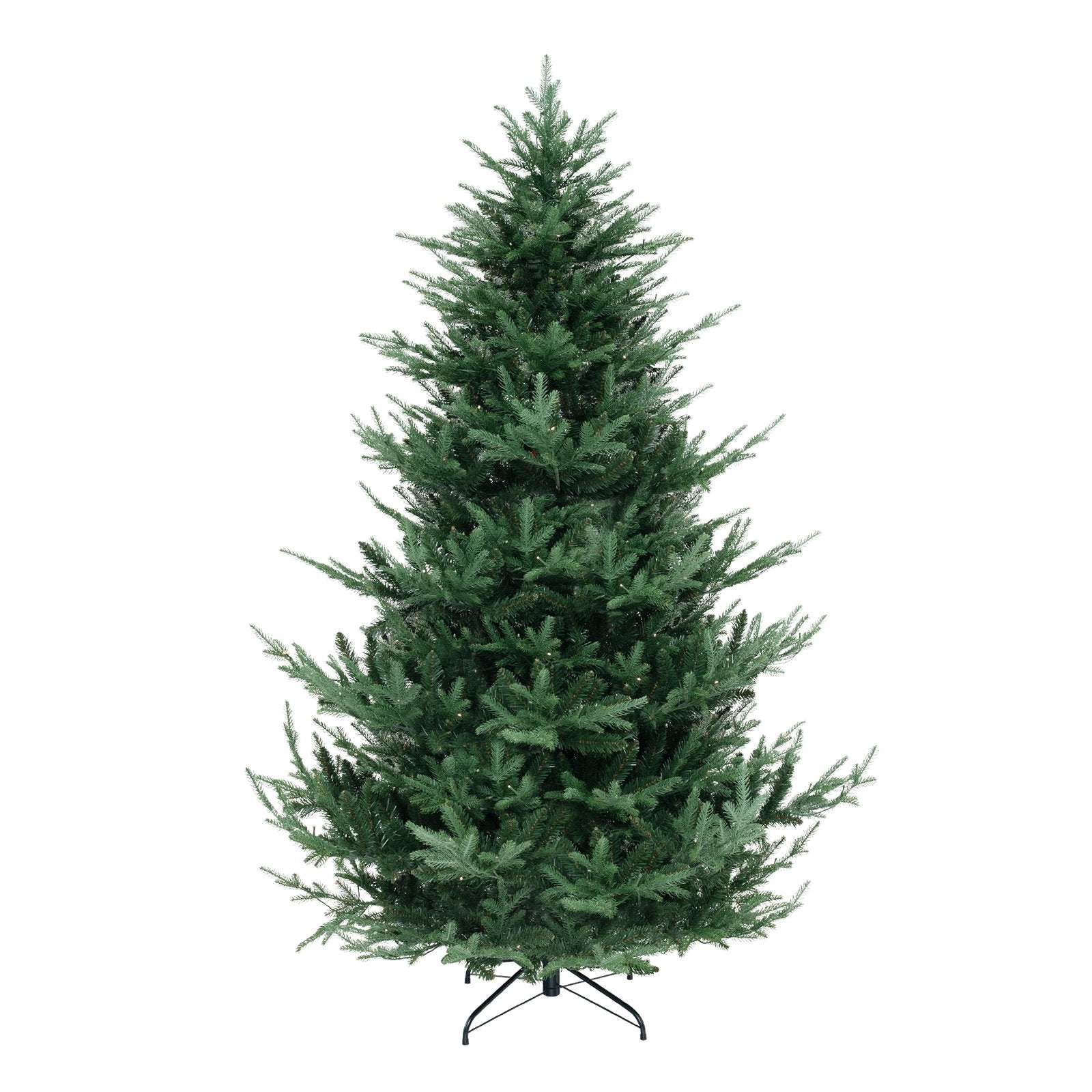 6/7/8 FT Pre-Lit Artificial Hinged Xmas Tree with 778/1480 PVC and PE Branch Tips-L, Green Christmas Tree   at Gallery Canada