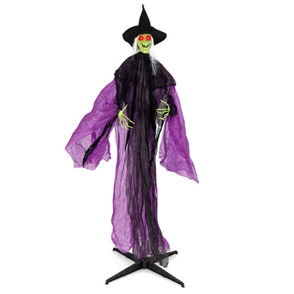 7.2 ft Halloween Standing Witch with Lighted Eyes and Automatic Arm Movement Halloween Options  at Gallery Canada