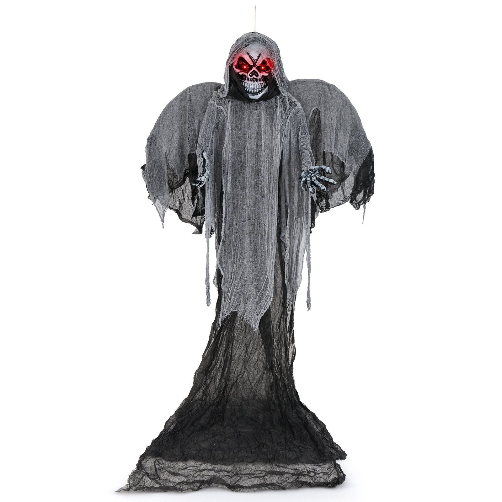 12.1 Ft Skeleton Ghost with Flickering Red Eyes and Scary Sounds Halloween Options  at Gallery Canada