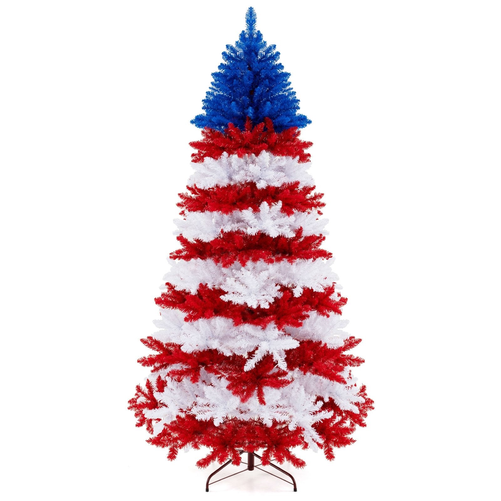 7.5 Feet Artificial Christmas Tree with Warm White LED Lights, Multicolor Christmas Tree Multicolor  at Gallery Canada